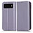 Coque Portefeuille Livre Cuir Etui Clapet C03X pour Google Pixel 6 5G Violet