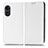 Coque Portefeuille Livre Cuir Etui Clapet C03X pour Huawei Honor X5 Plus Blanc