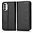 Coque Portefeuille Livre Cuir Etui Clapet C03X pour Motorola Moto G71s 5G Noir