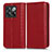 Coque Portefeuille Livre Cuir Etui Clapet C03X pour OnePlus 10T 5G Rouge