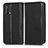 Coque Portefeuille Livre Cuir Etui Clapet C03X pour Oppo A74 4G Noir
