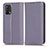 Coque Portefeuille Livre Cuir Etui Clapet C03X pour Oppo A74 4G Violet