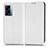 Coque Portefeuille Livre Cuir Etui Clapet C03X pour Oppo K10 5G India Blanc