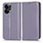 Coque Portefeuille Livre Cuir Etui Clapet C03X pour Oppo Reno8 5G Violet