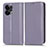 Coque Portefeuille Livre Cuir Etui Clapet C03X pour Oppo Reno9 Pro+ Plus 5G Violet