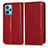 Coque Portefeuille Livre Cuir Etui Clapet C03X pour Realme 9 Pro+ Plus 5G Rouge