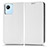 Coque Portefeuille Livre Cuir Etui Clapet C03X pour Realme C30 Blanc