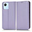 Coque Portefeuille Livre Cuir Etui Clapet C03X pour Realme C30 Violet