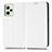 Coque Portefeuille Livre Cuir Etui Clapet C03X pour Realme C35 Blanc