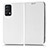 Coque Portefeuille Livre Cuir Etui Clapet C03X pour Realme GT Master 5G Blanc