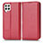 Coque Portefeuille Livre Cuir Etui Clapet C03X pour Samsung Galaxy A22 4G Rouge