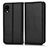 Coque Portefeuille Livre Cuir Etui Clapet C03X pour Samsung Galaxy A22 5G SC-56B Noir