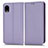 Coque Portefeuille Livre Cuir Etui Clapet C03X pour Samsung Galaxy A22 5G SC-56B Violet