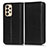 Coque Portefeuille Livre Cuir Etui Clapet C03X pour Samsung Galaxy A23 4G Noir