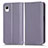 Coque Portefeuille Livre Cuir Etui Clapet C03X pour Samsung Galaxy A23 5G SC-56C Violet