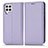 Coque Portefeuille Livre Cuir Etui Clapet C03X pour Samsung Galaxy F22 4G Violet