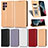 Coque Portefeuille Livre Cuir Etui Clapet C03X pour Samsung Galaxy S22 Ultra 5G Petit