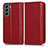 Coque Portefeuille Livre Cuir Etui Clapet C03X pour Samsung Galaxy S23 Plus 5G Rouge