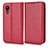 Coque Portefeuille Livre Cuir Etui Clapet C03X pour Samsung Galaxy XCover 5 SM-G525F Rouge