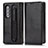 Coque Portefeuille Livre Cuir Etui Clapet C03X pour Samsung Galaxy Z Fold4 5G Noir