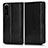 Coque Portefeuille Livre Cuir Etui Clapet C03X pour Sony Xperia 1 IV SO-51C Noir