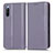 Coque Portefeuille Livre Cuir Etui Clapet C03X pour Sony Xperia 10 III Violet