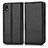 Coque Portefeuille Livre Cuir Etui Clapet C03X pour Sony Xperia Ace III SO-53C Noir