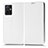 Coque Portefeuille Livre Cuir Etui Clapet C03X pour Vivo iQOO Z6 5G Blanc