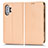 Coque Portefeuille Livre Cuir Etui Clapet C03X pour Xiaomi Poco F3 GT 5G Or