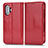 Coque Portefeuille Livre Cuir Etui Clapet C03X pour Xiaomi Poco F3 GT 5G Rouge