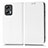 Coque Portefeuille Livre Cuir Etui Clapet C03X pour Xiaomi Poco X4 GT 5G Blanc