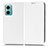 Coque Portefeuille Livre Cuir Etui Clapet C03X pour Xiaomi Redmi 10 Prime Plus 5G Blanc