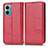 Coque Portefeuille Livre Cuir Etui Clapet C03X pour Xiaomi Redmi 10 Prime Plus 5G Rouge
