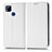 Coque Portefeuille Livre Cuir Etui Clapet C03X pour Xiaomi Redmi 9 India Blanc