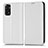 Coque Portefeuille Livre Cuir Etui Clapet C03X pour Xiaomi Redmi Note 11 4G (2022) Blanc