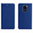 Coque Portefeuille Livre Cuir Etui Clapet C04 pour Xiaomi Redmi Note 9 Bleu