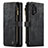 Coque Portefeuille Livre Cuir Etui Clapet C04S pour Samsung Galaxy A32 5G Noir