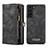 Coque Portefeuille Livre Cuir Etui Clapet C04S pour Samsung Galaxy S21 FE 5G Noir