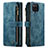 Coque Portefeuille Livre Cuir Etui Clapet C05S pour Samsung Galaxy A12 Nacho Bleu