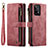 Coque Portefeuille Livre Cuir Etui Clapet C05S pour Samsung Galaxy A53 5G Rouge