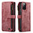 Coque Portefeuille Livre Cuir Etui Clapet C05S pour Samsung Galaxy S20 FE (2022) 5G Rouge