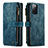 Coque Portefeuille Livre Cuir Etui Clapet C05S pour Samsung Galaxy S20 FE 4G Bleu