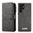 Coque Portefeuille Livre Cuir Etui Clapet C05S pour Samsung Galaxy S23 Ultra 5G Noir