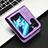 Coque Portefeuille Livre Cuir Etui Clapet C05X pour Oppo Find N2 Flip 5G Violet