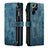 Coque Portefeuille Livre Cuir Etui Clapet C06S pour Samsung Galaxy S23 Ultra 5G Bleu