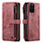 Coque Portefeuille Livre Cuir Etui Clapet C07S pour Samsung Galaxy S20 Plus 5G Rouge