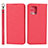 Coque Portefeuille Livre Cuir Etui Clapet D01T pour Oppo Find X3 Pro 5G Rouge