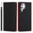 Coque Portefeuille Livre Cuir Etui Clapet D01T pour Samsung Galaxy S23 Ultra 5G Noir