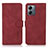 Coque Portefeuille Livre Cuir Etui Clapet D01Y pour Motorola Moto G14 Rouge