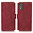 Coque Portefeuille Livre Cuir Etui Clapet D01Y pour Nokia C02 Rouge